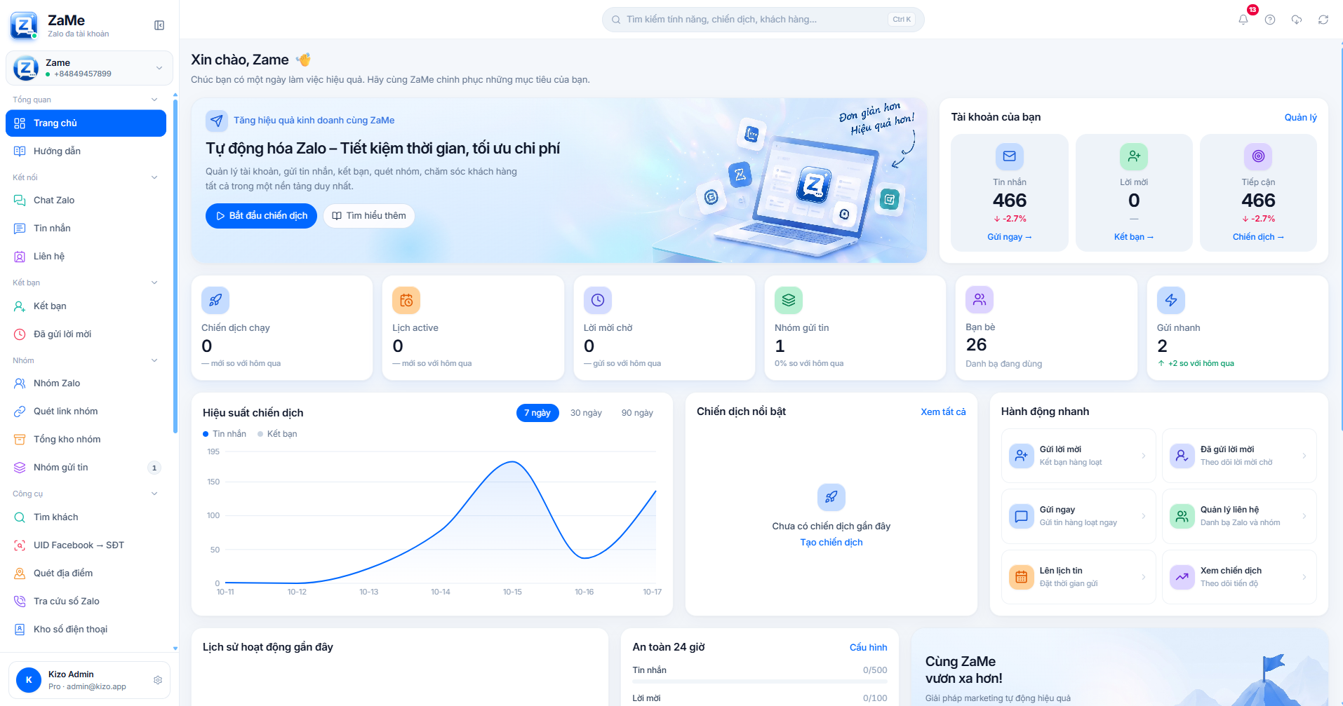 Zame Desktop — Trang chủ